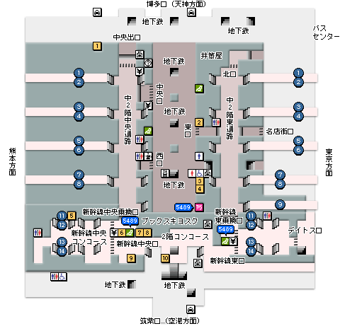 博多駅構内図
